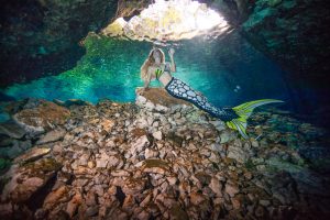 Underwater Photo Shoot in a Cenote in Mexico