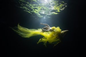 Underwater shoot at night in the Maldives
